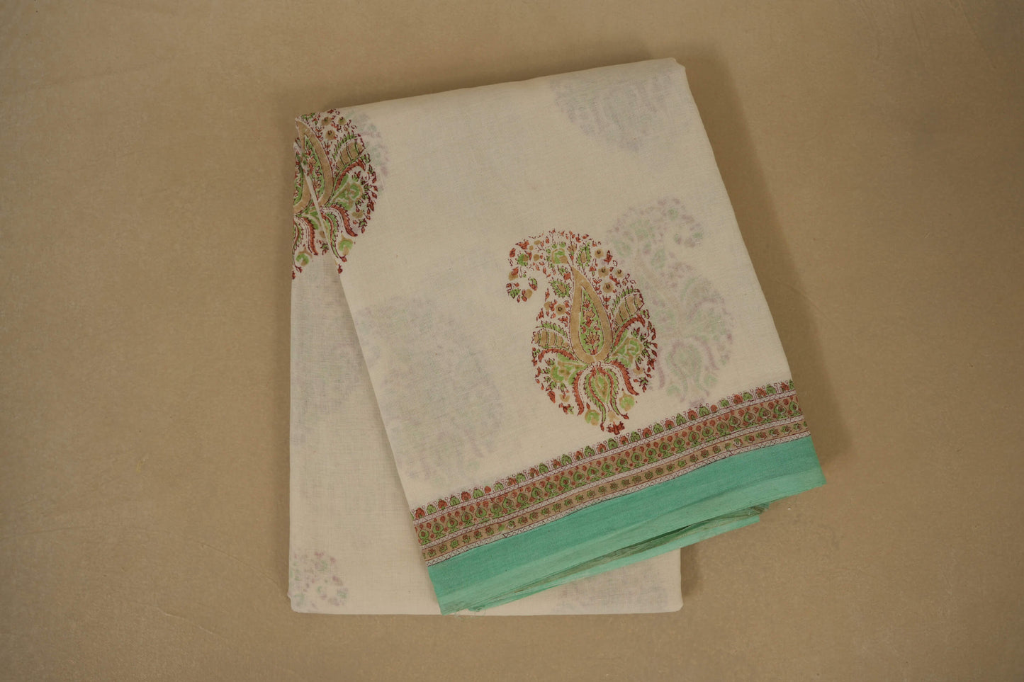 Off-white Cotton Saree