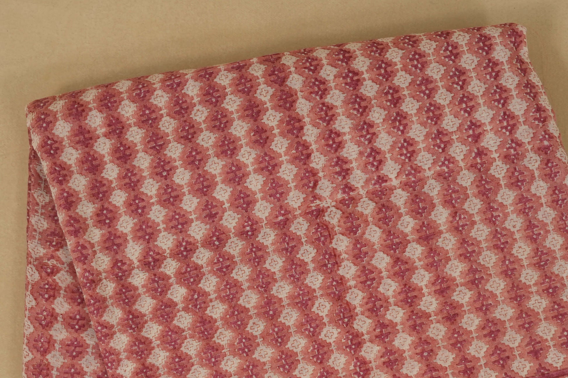 Pink Cotton Saree body