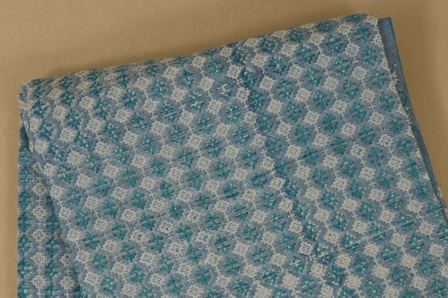 Blue Cotton Saree body