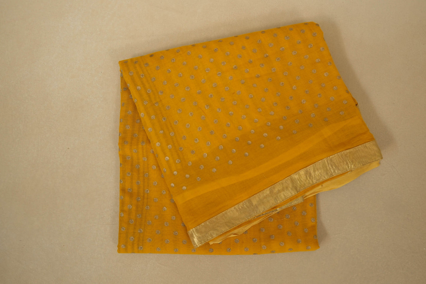 Yellow Cotton Saree
