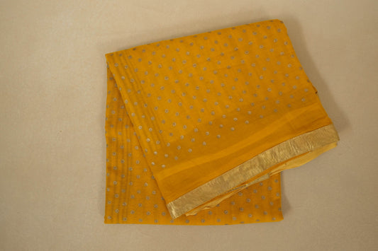 Yellow Cotton Saree