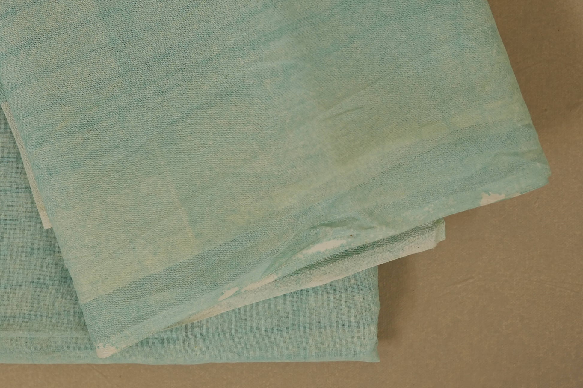 Light Blue Cotton Saree borders