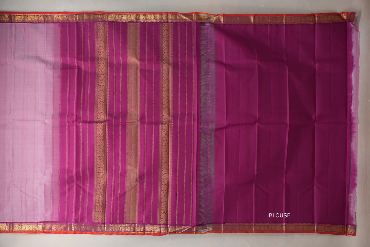 Onion Pink Vintage Kanjivaram Silk Saree by Shreenivas Silks PSSR019298