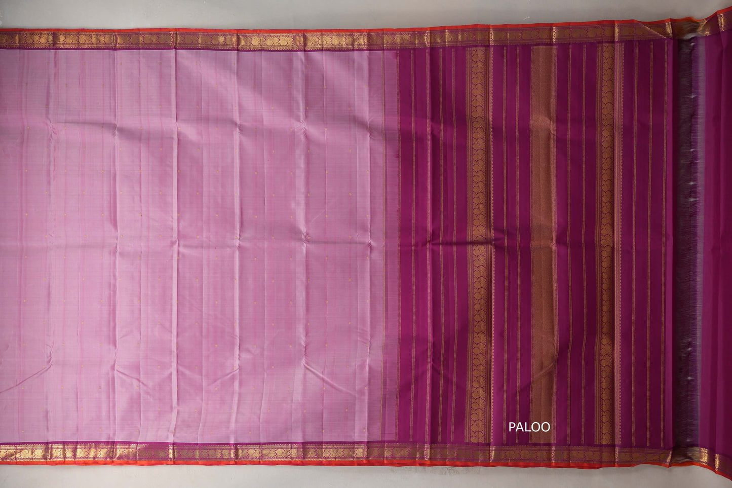 Onion Pink Vintage Kanjivaram Silk Saree by Shreenivas Silks PSSR019298