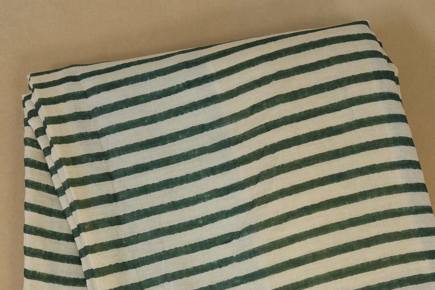 White/Green Cotton Saree body