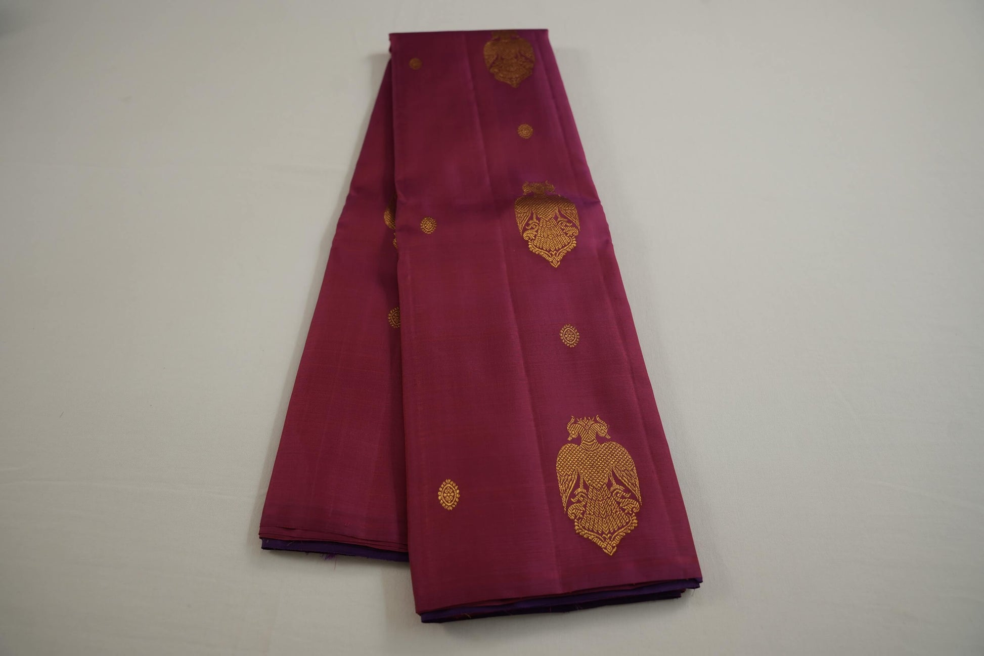 Borderless kanchipuram silk saree