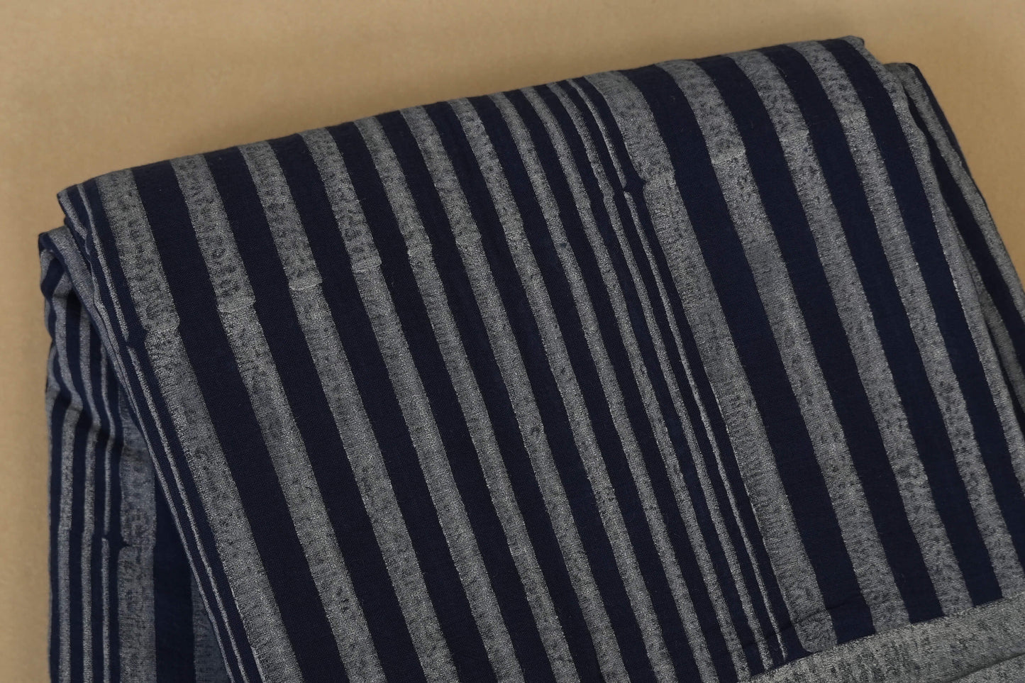 Blue Cotton Saree body