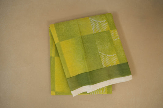 Green Cotton Saree