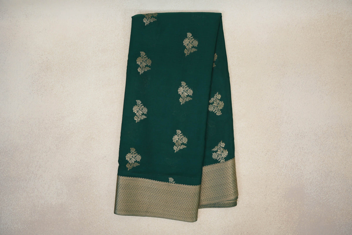 Bottle Green Mysore Silk Saree online