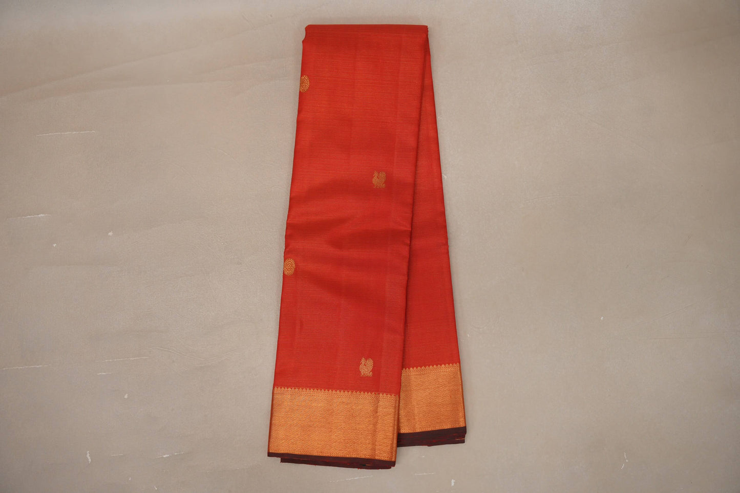Chilli red Vintage Kanjivaram Silk Saree by Shreenivas Silks PSSR019308