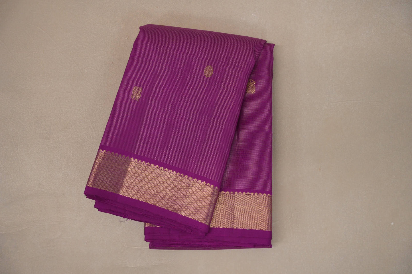 Bright Magenta Vintage Kanjivaram Silk Saree by Shreenivas Silks PSSR019309