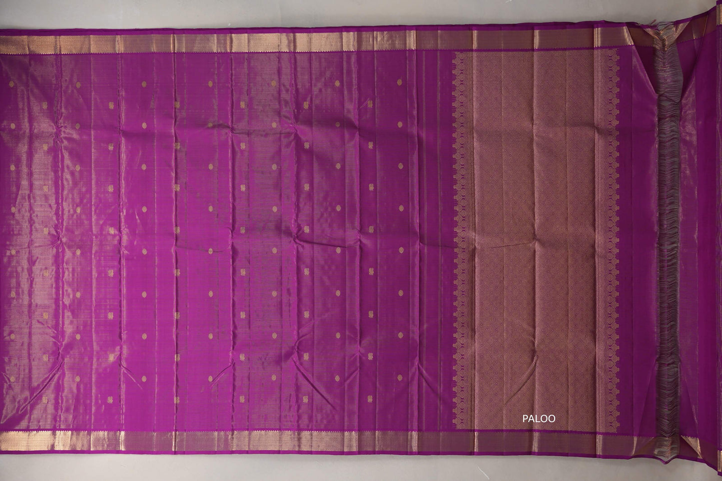 Bright Magenta Vintage Kanjivaram Silk Saree by Shreenivas Silks PSSR019309