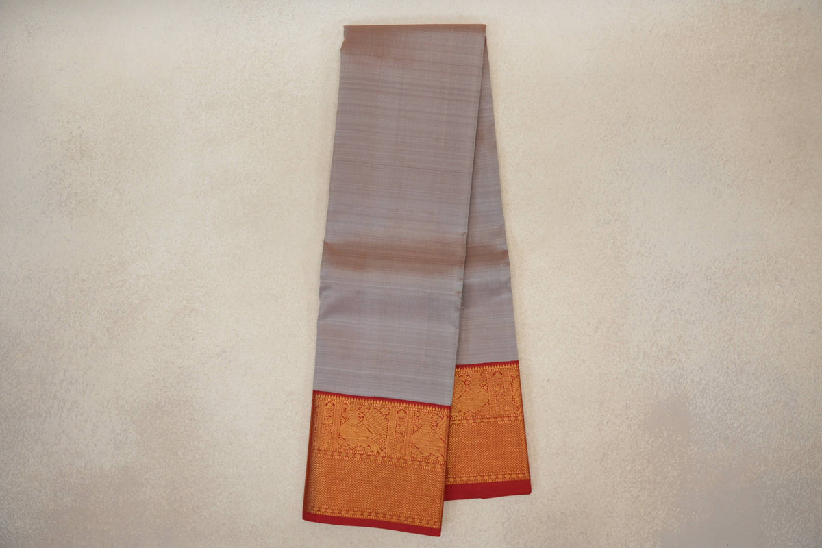 Light Brownish Beige Vintage Kanjivaram Silk Saree online