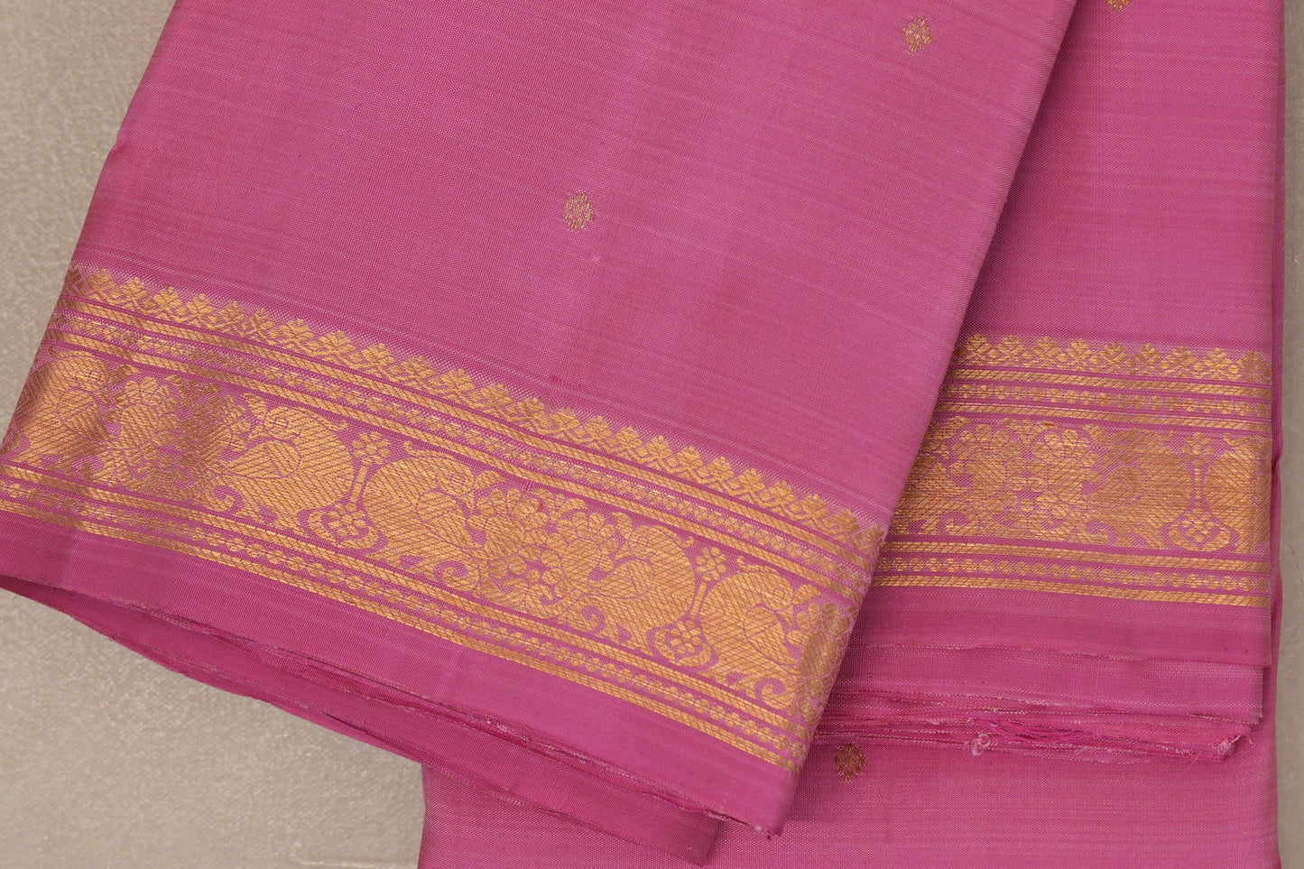 Rose Pink Vintage Kanjivaram Silk Saree by Shreenivas Silks PSSR019315