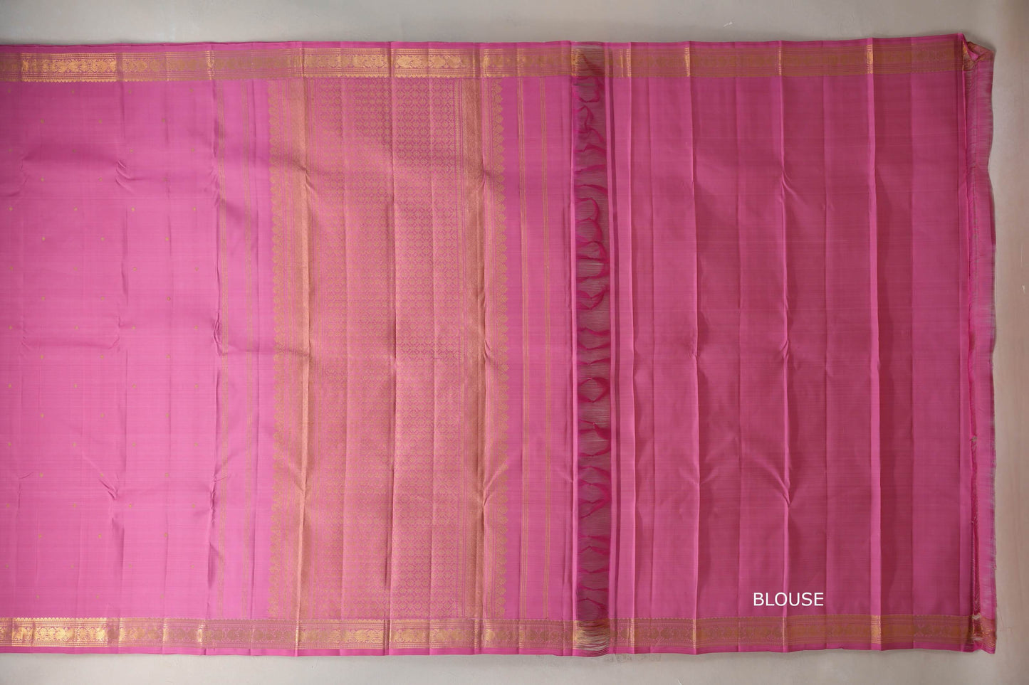 Rose Pink Vintage Kanjivaram Silk Saree by Shreenivas Silks PSSR019315