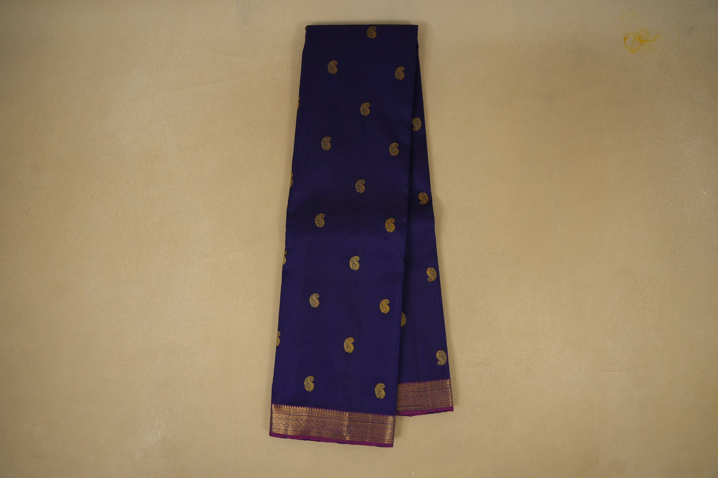 Online Purple with Magenta Borders Vintage Kanjivaram Silk Saree