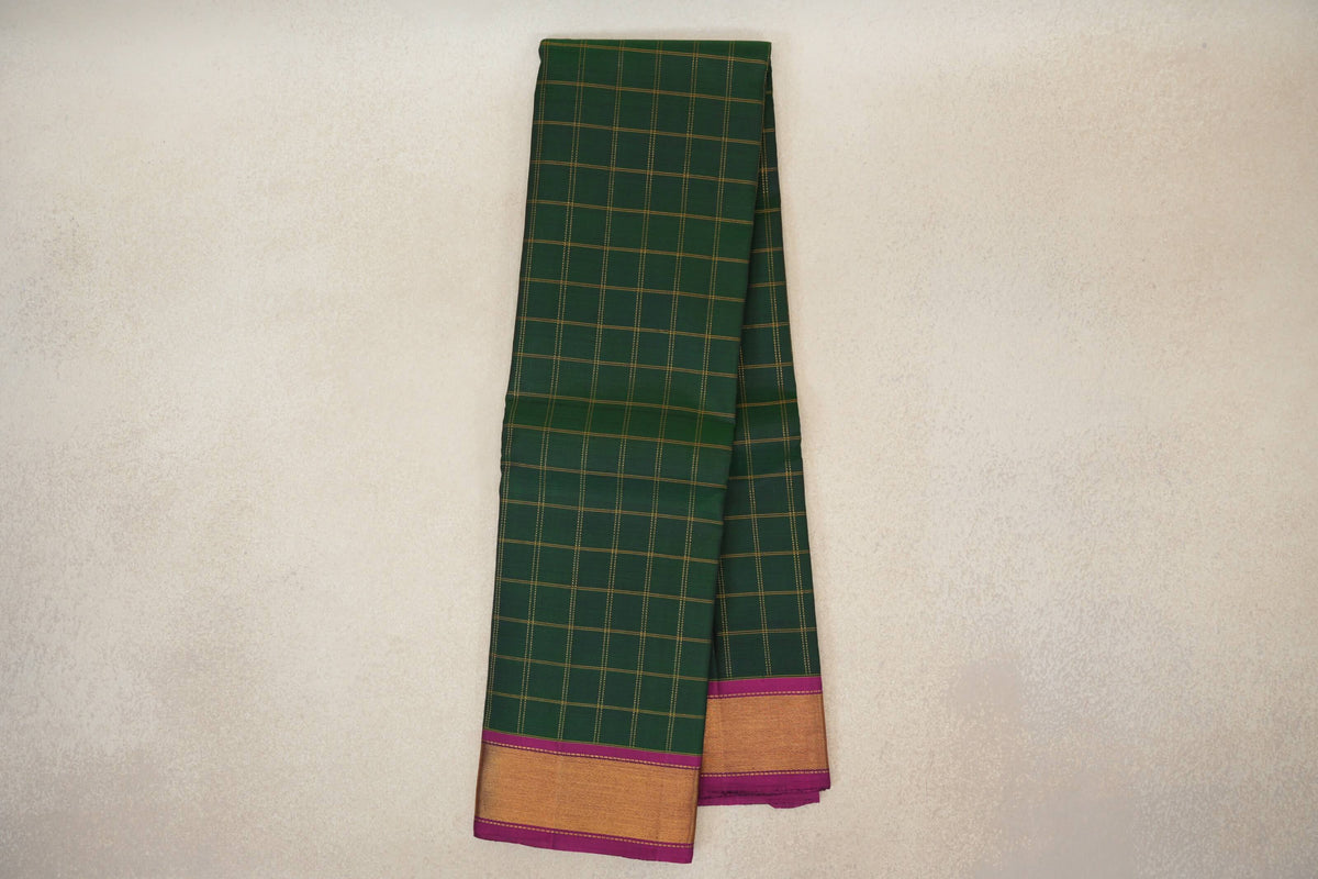 Deep Bottle Green Vintage Kanjivaram Silk Saree online