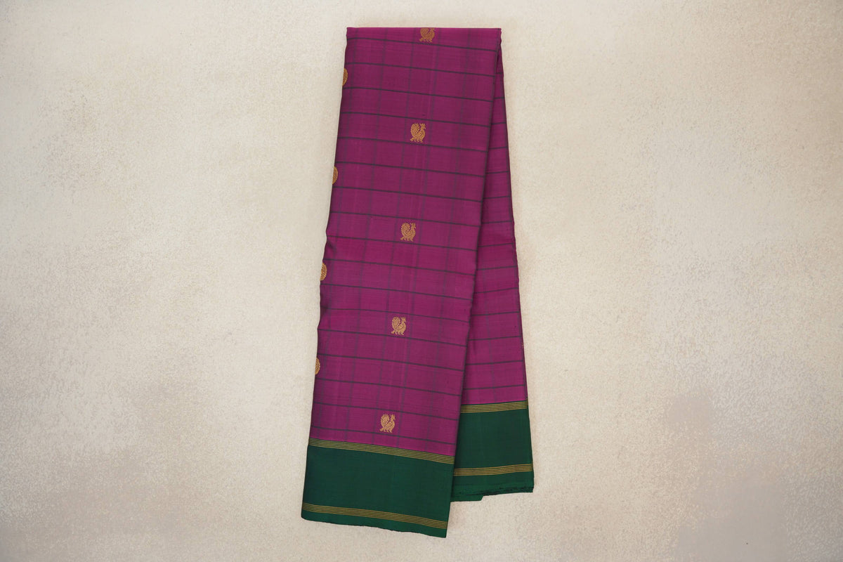 Deep Magenta Vintage Kanjivaram Silk Saree online