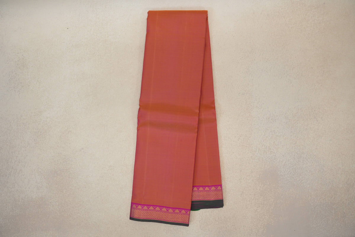 Dual Tone of Yellow and Pink Vintage Kanjivaram Silk Saree online