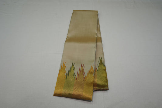 Temple borders vintage kanchipuram silk saree