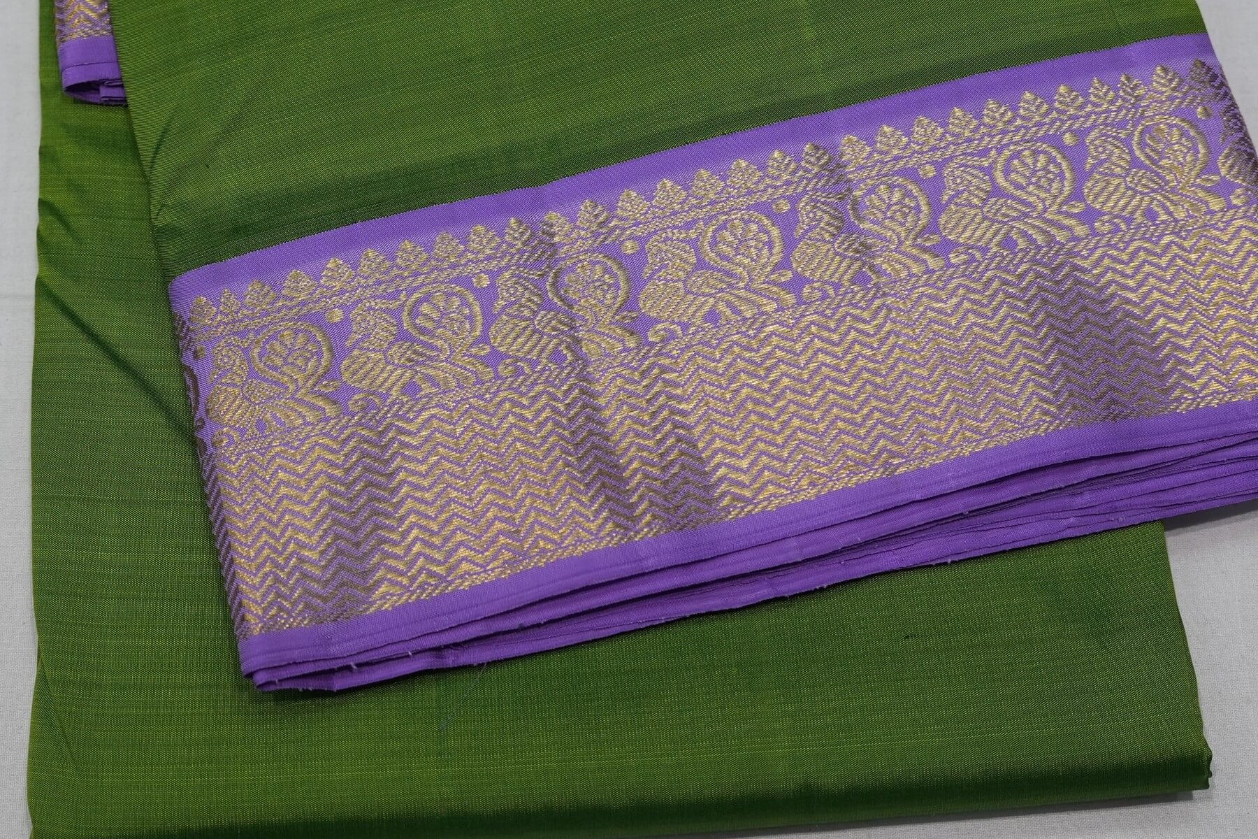 Plain ten yards madisar silk saree