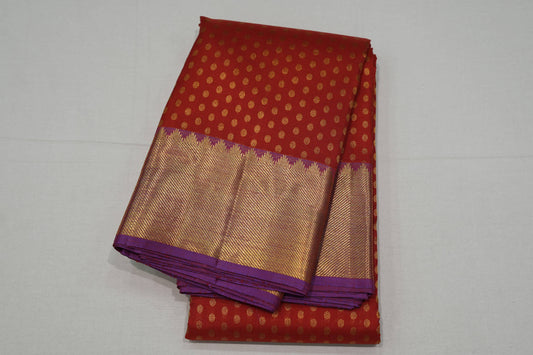 Red kanchipuram silk saree