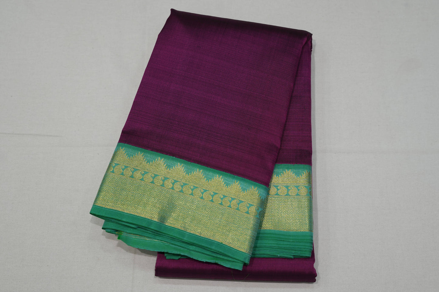 Magenta kanchipuram silk saree