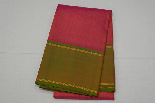 Pink kanchipuram silk saree
