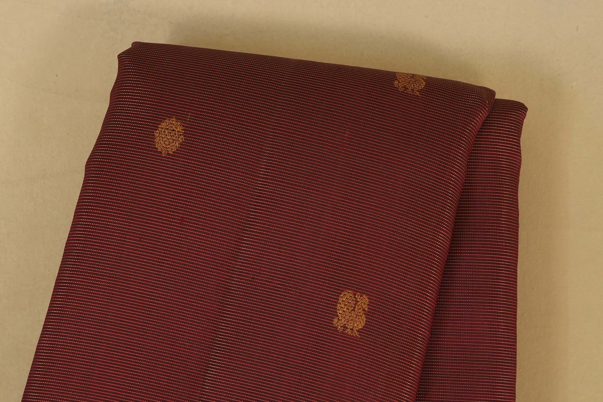 Burgundy Maroon Vintage Kanjivaram Silk Saree body