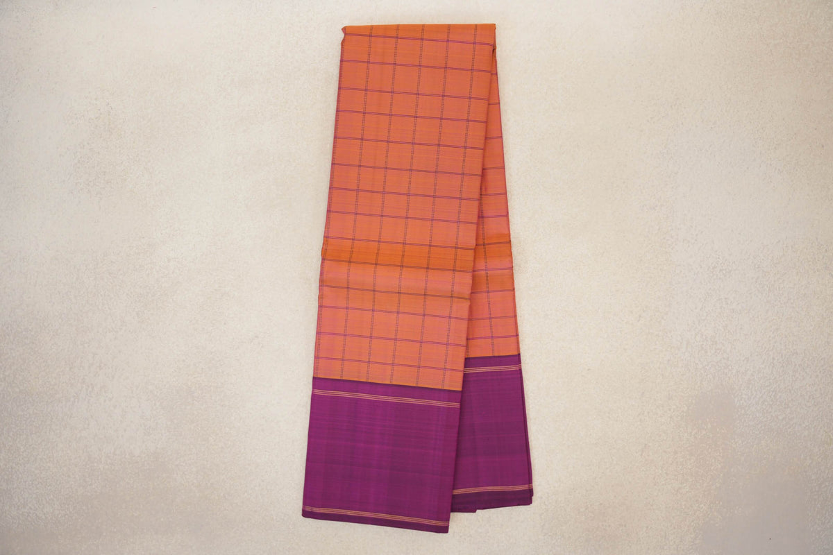 Dual Tone of Mustard Yellow and Pink Vintage Kanjivaram Silk Saree online