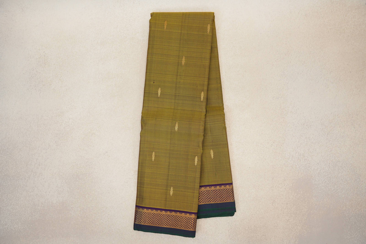 Mehandi Green  Vintage Kanjivaram Silk Saree online