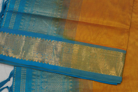 Plain silk cotton saree