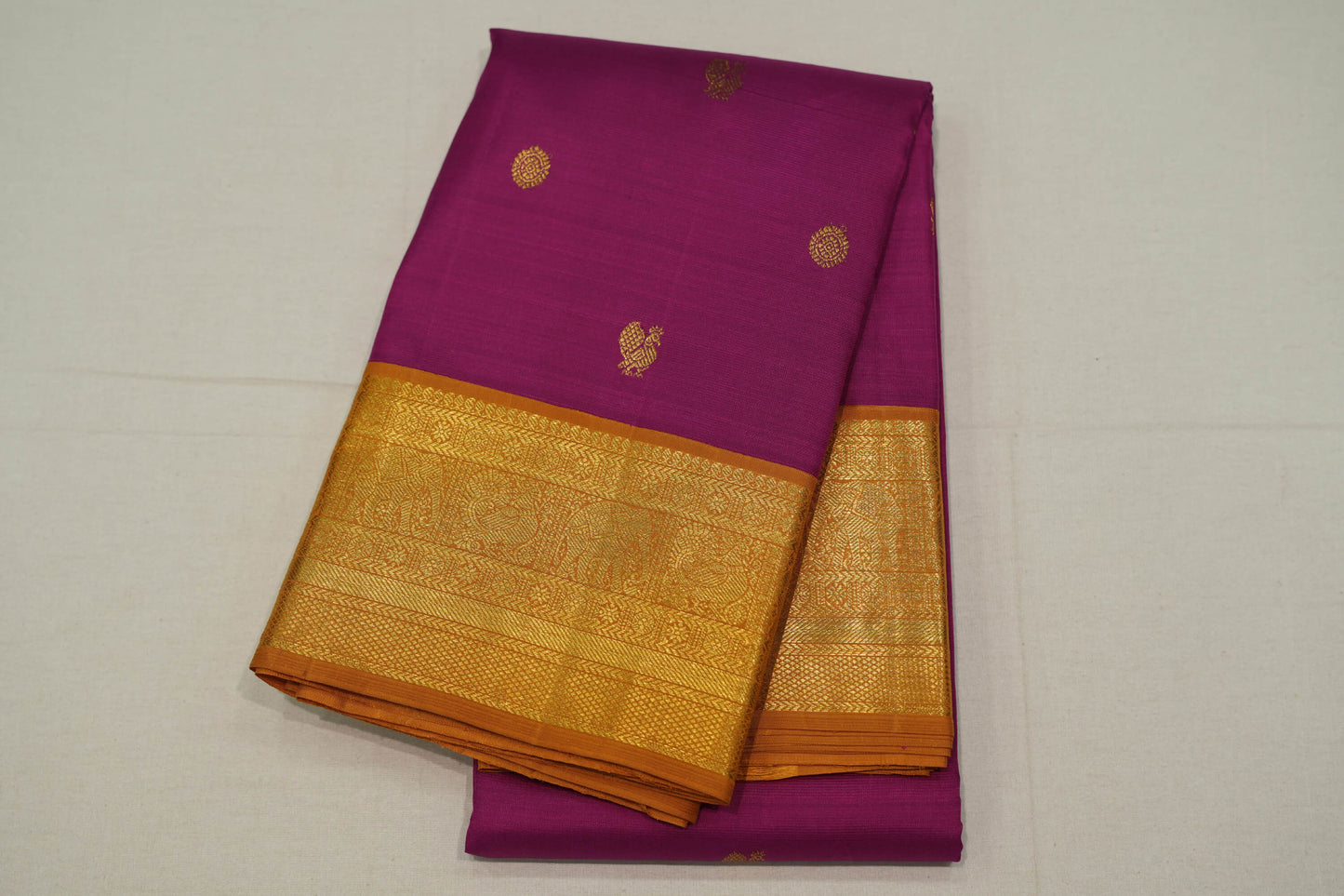 Pink vintage kanchipuram silk saree
