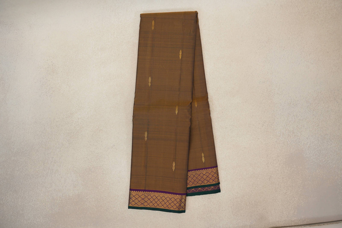 Mustard Oil Vintage Kanjivaram Silk Saree online