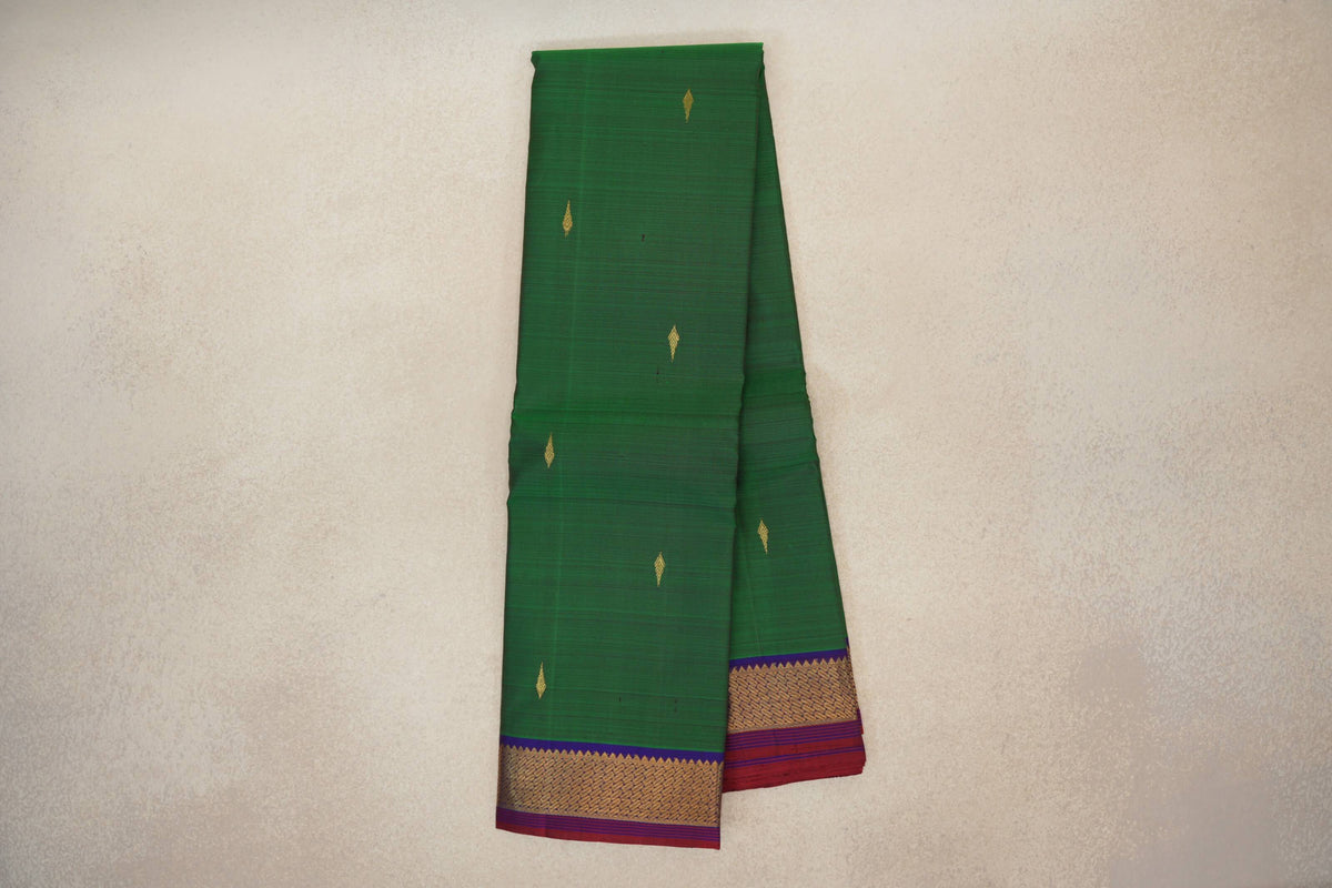 Forest Green Vintage Kanjivaram Silk Saree online