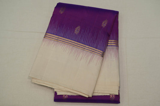 Magenta light weight kanchipuram silk saree