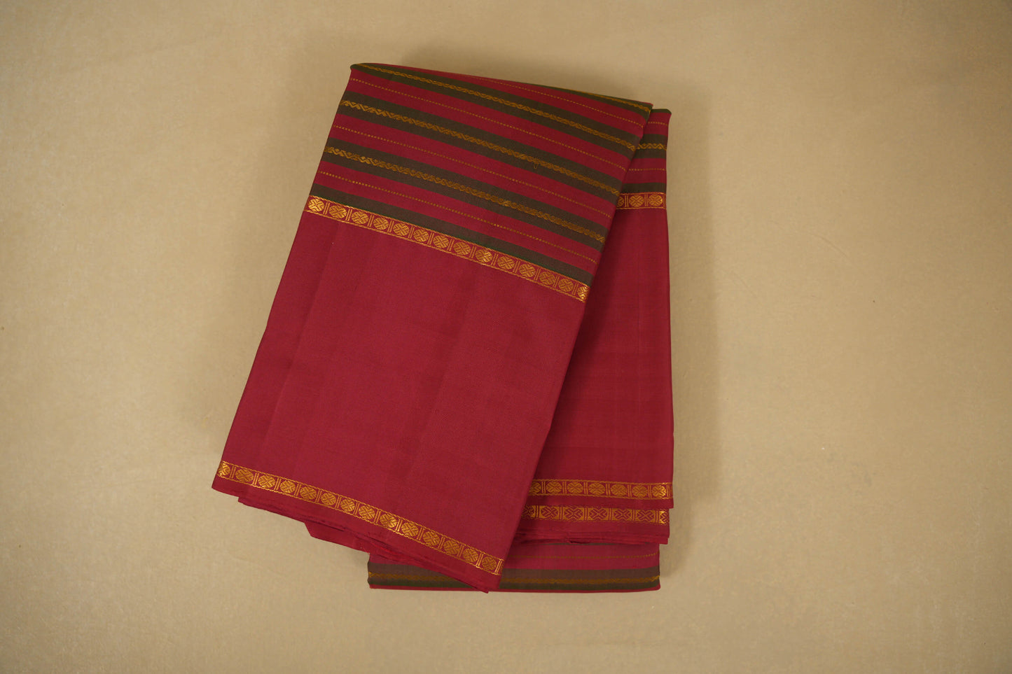 Maroon Vintage Kanjivaram Silk Saree