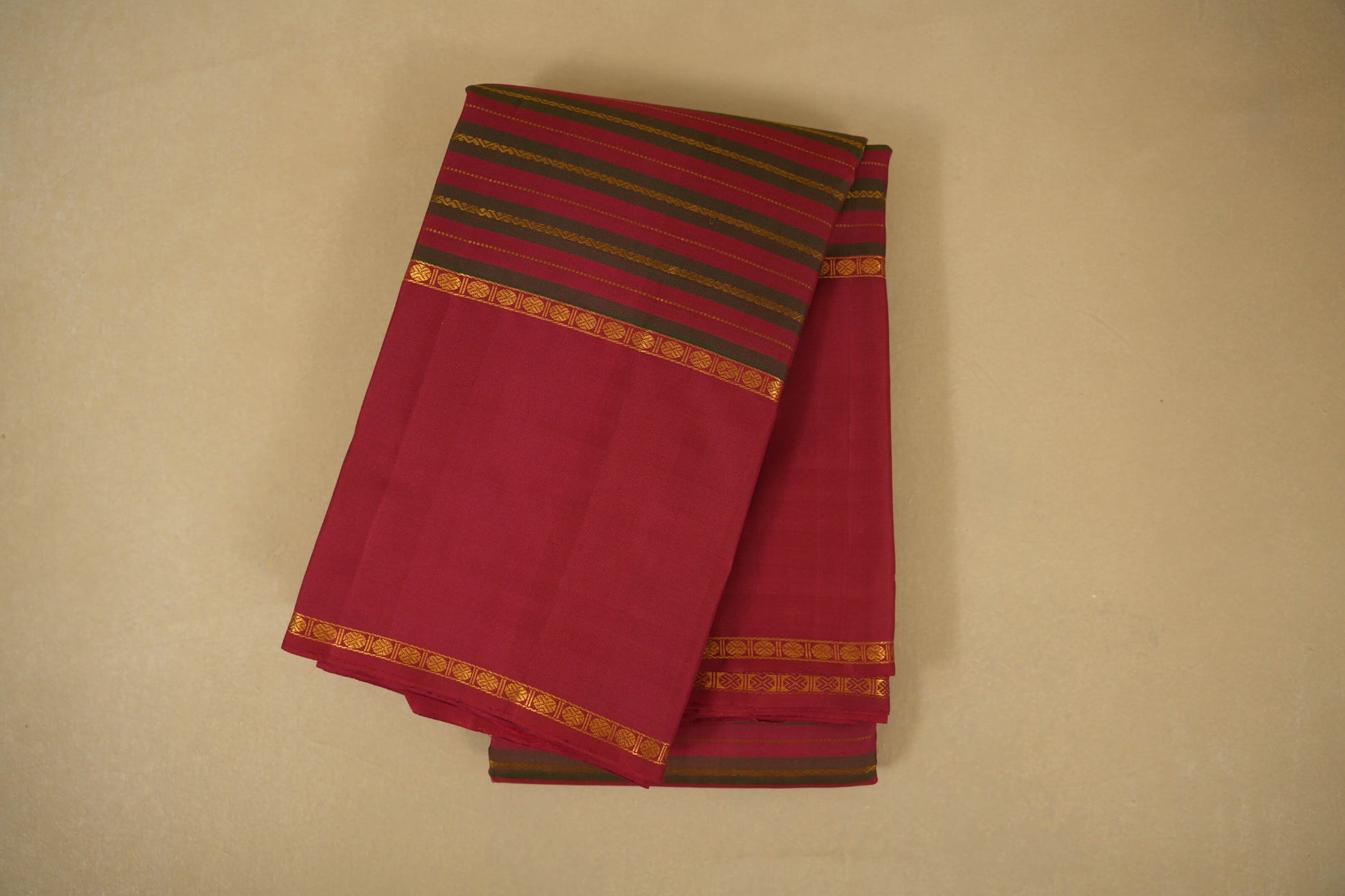 Maroon Vintage Kanjivaram Silk Saree