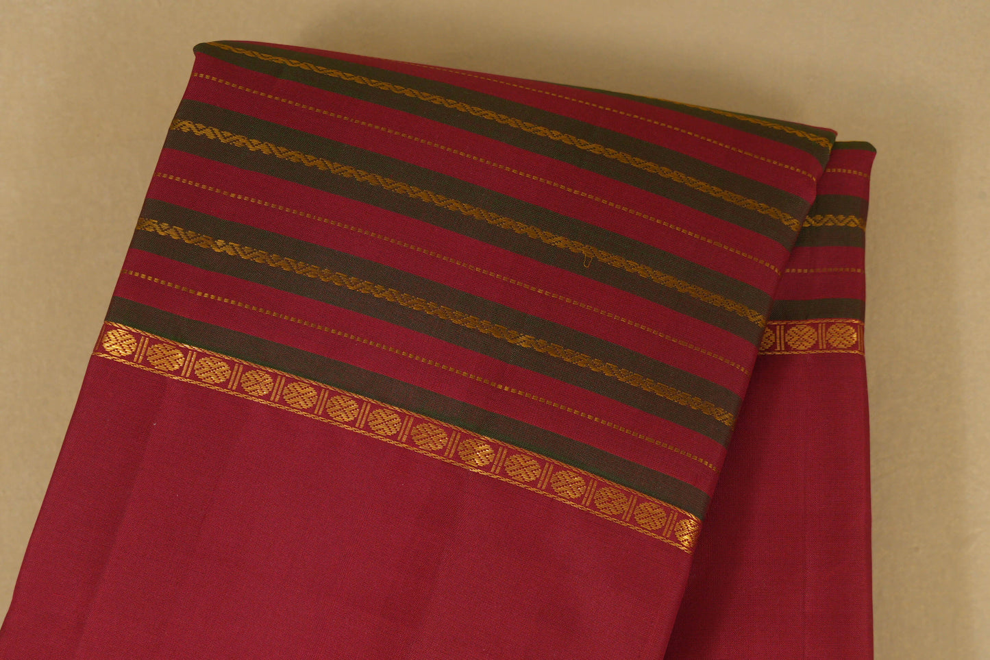 Maroon Vintage Kanjivaram Silk Saree body