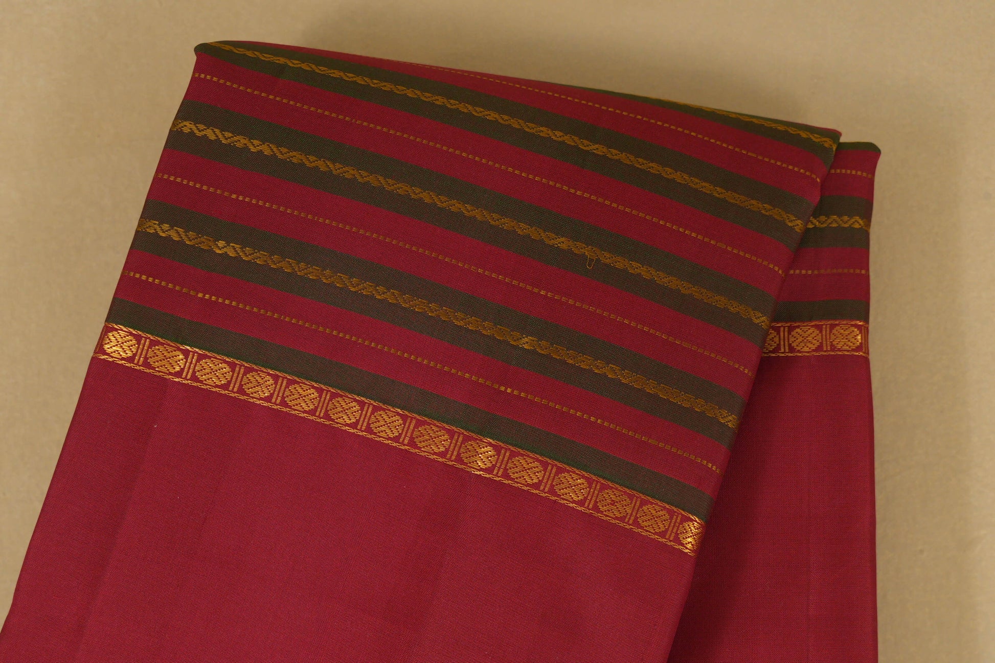 Maroon Vintage Kanjivaram Silk Saree body