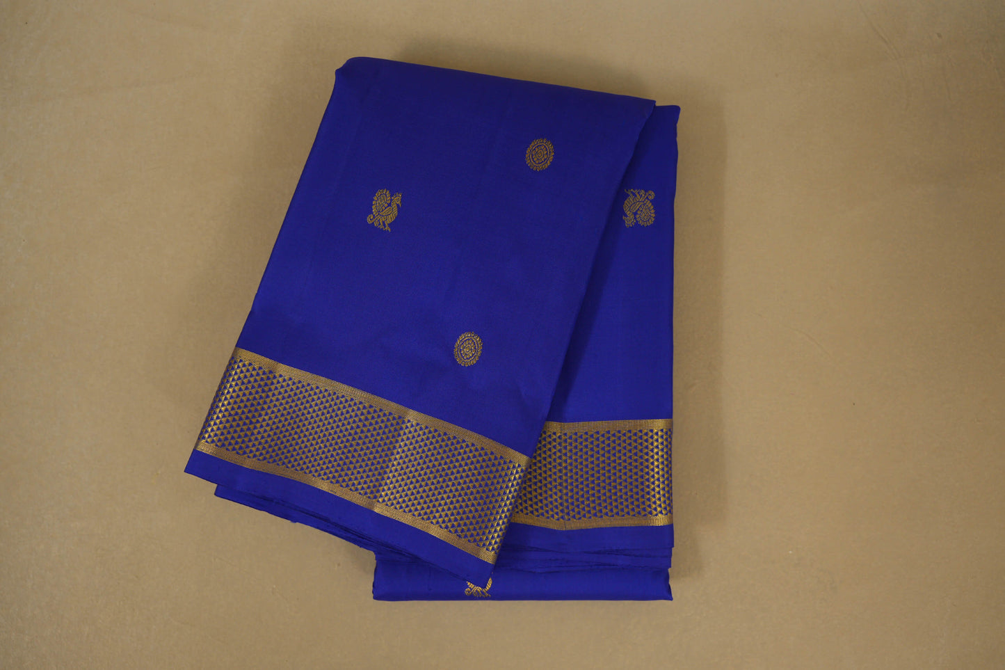 Royal Blue Vintage Kanjivaram Silk Saree