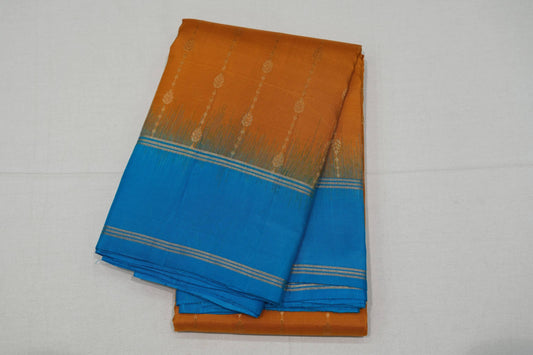 Mustard light weight kanchipuram silk saree