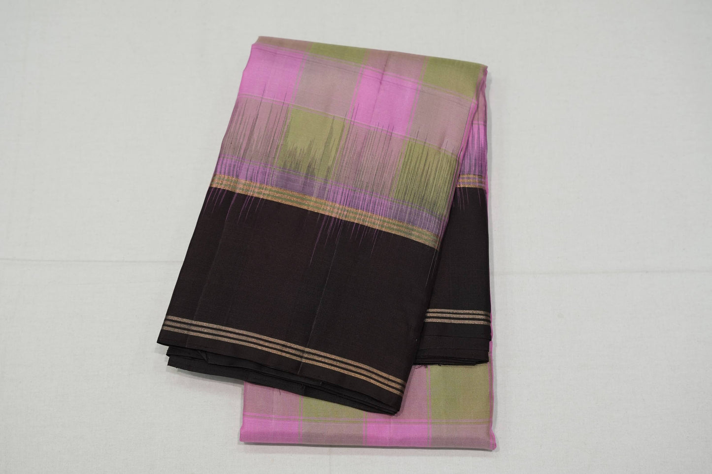 Multi-color light weight kanchipuram silk saree