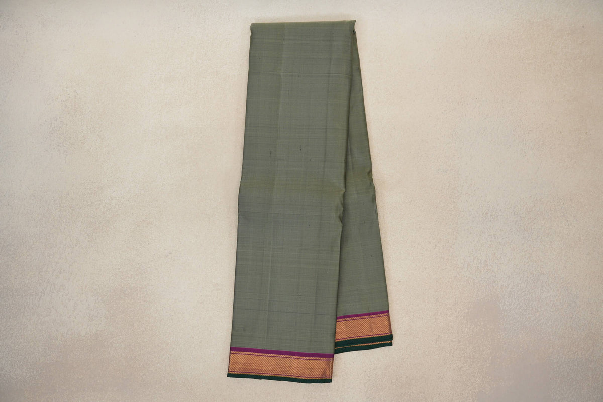 Sage Green Vintage Kanjivaram Silk Saree online