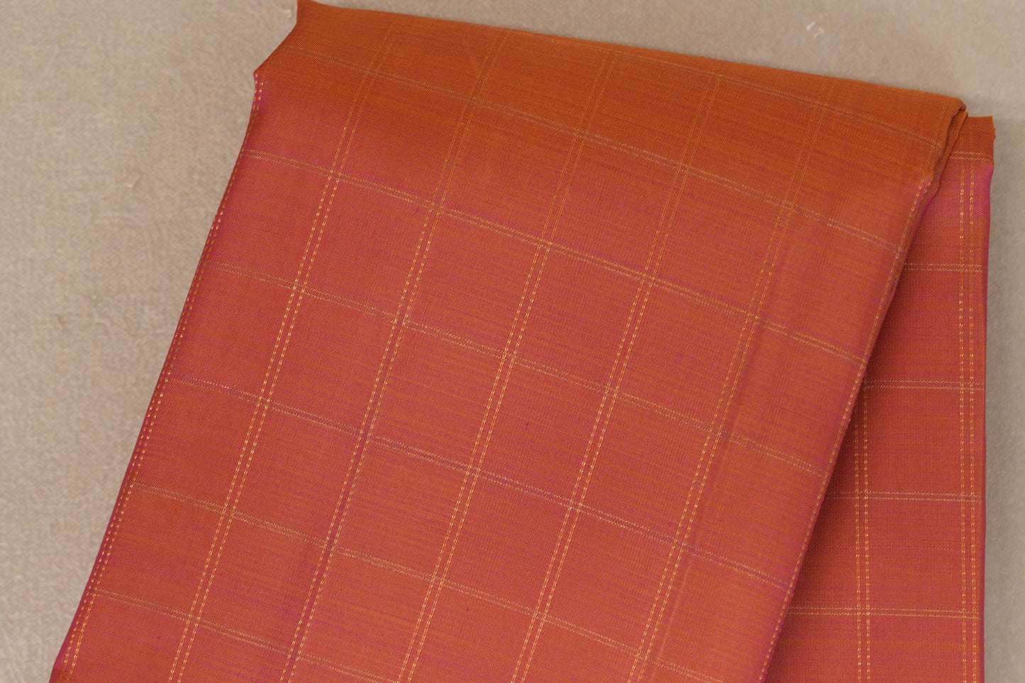 Dual Tone of Yellow and Pink Vintage Kanjivaram Silk Saree by Shreenivas Silks PSSR019395