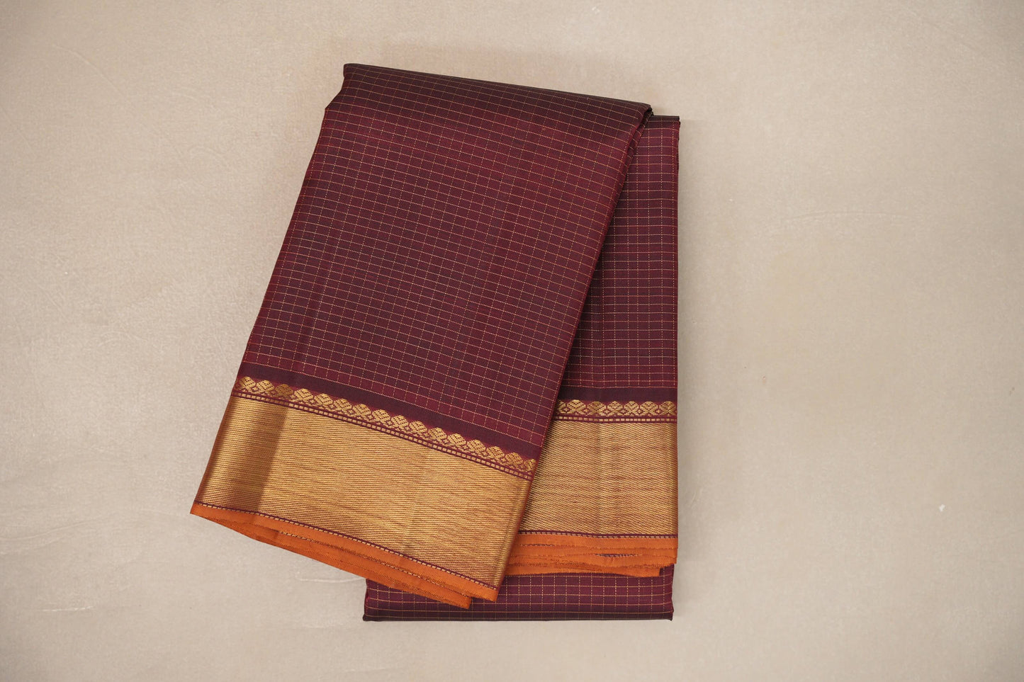 Deep Maroon Vintage Kanjivaram Silk Saree by Shreenivas Silks PSSR019397