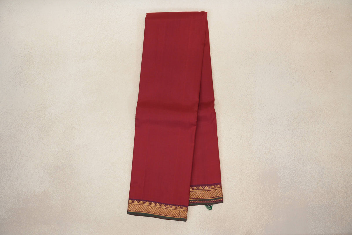 Deep Maroon vintage Kanjivaram Silk Saree online