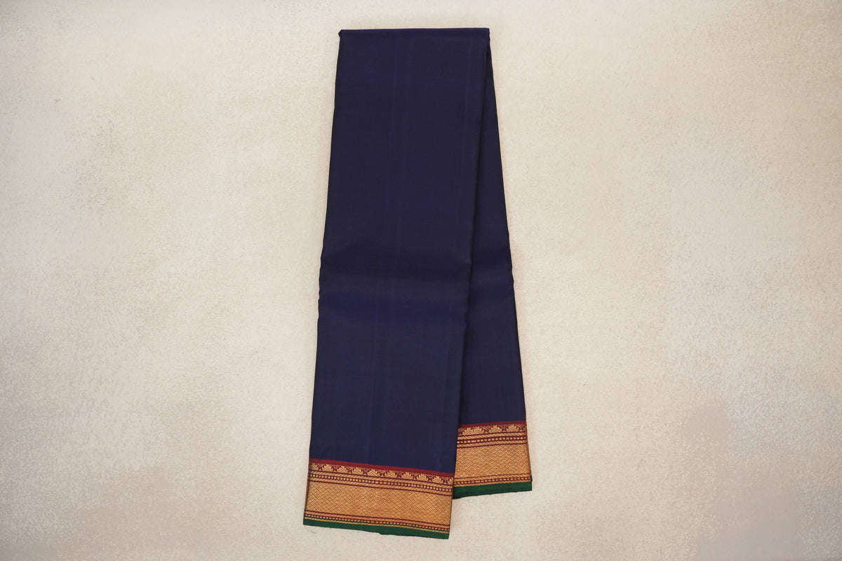 Deep Blue vintage Kanjivaram Silk Saree online