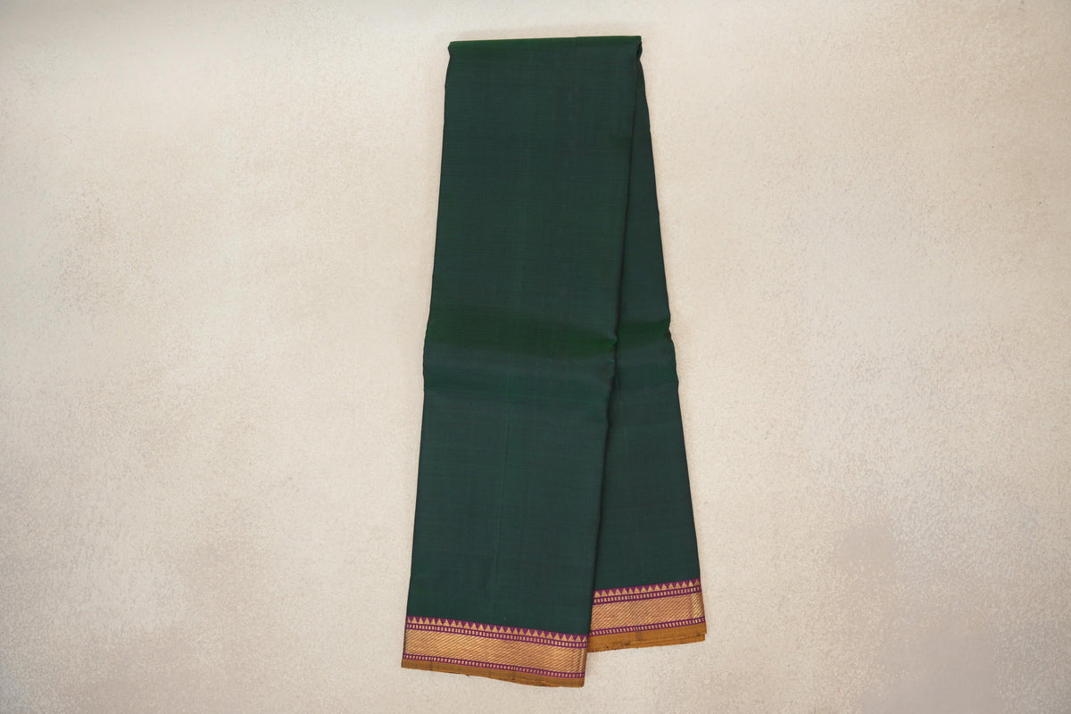 Deep Forest Green Vintage Kanjivaram Silk Saree online