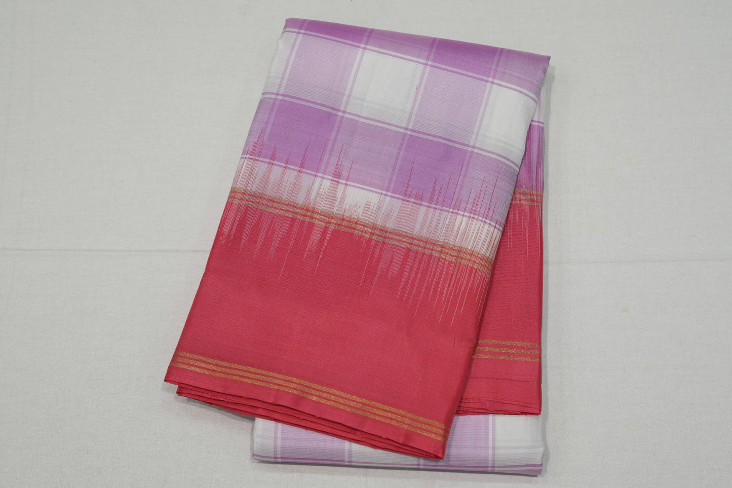 Multi-color light weight kanchipuram silk saree